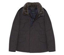 Jacke mit Pelzkragen