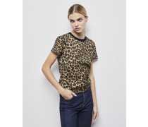 T-shirt mit Leopardenmuster