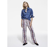 Hose mit Geradem Bein und Print