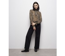 Bluse mit Leopardenmuster