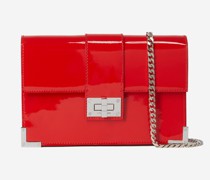 Mittelgroße Emily Pochette aus Rotem Leder
