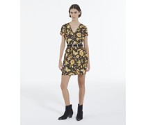 Kurzes Schwarzes Kleid mit Kurzen Ärmeln