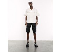 Denim-shorts Schwarz Cargotaschen