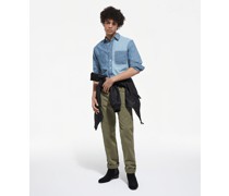 Blaues Jeanshemd mit Klassischer Kragen
