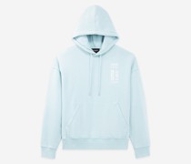 Kapuzensweatshirt Himmelblau Oversized Print