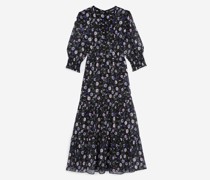 Midikleid Bedruckt mit Volants