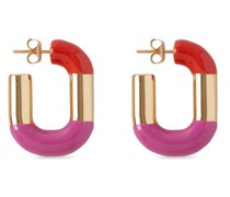 Chain Link Kreolen  Pink-Coral