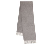 Kleiner einfarbiger Schal aus Merinowolle Light Grey Melange