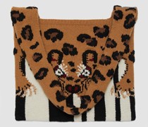 Leopard Knit Bag