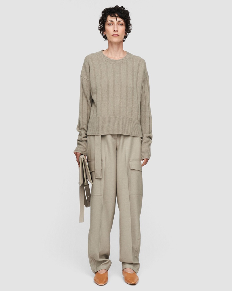 Joseph Damen Pure Cashmere Round Neck Rib Jumper ZR7666 Joseph Damen Pure Cashmere Round Neck Rib Jumper ZR7666