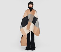 Double Face Collage Kennings Poncho