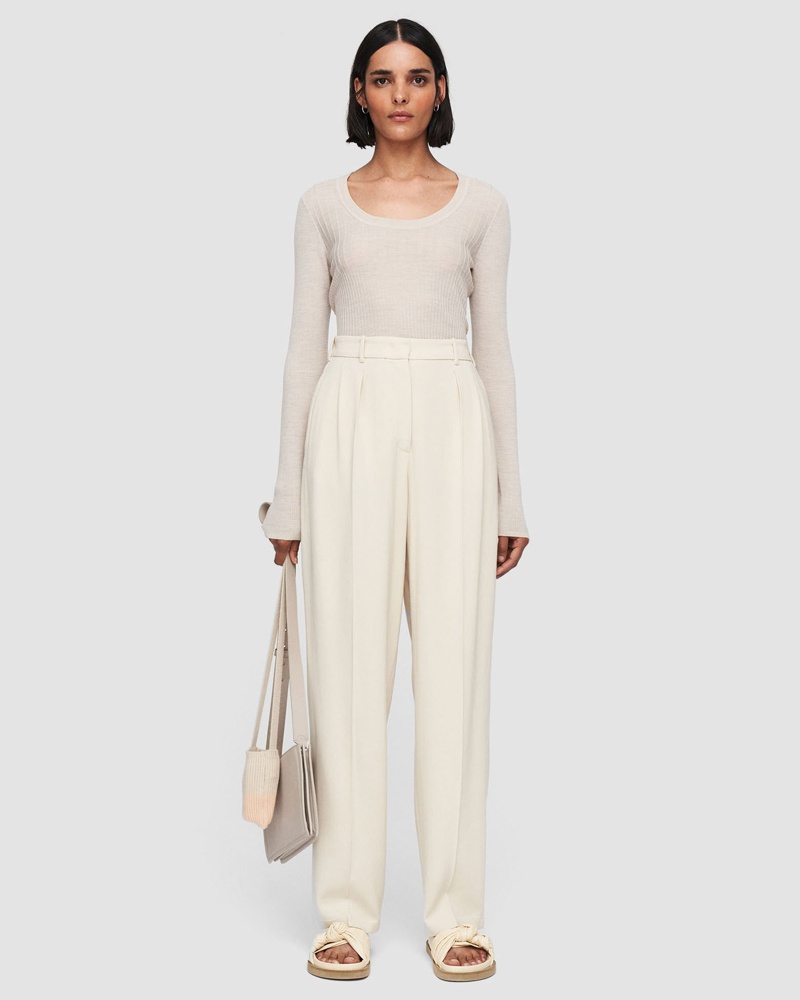 Joseph Damen Fluid Wool Viscose Buckley Trousers