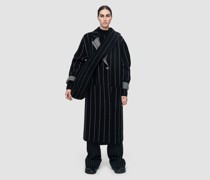 Pinstripe Knit Coat