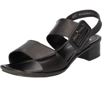Sandalette, schmal, Glattleder, Klettverschluss, für Damen