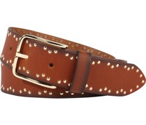 Ledergürtel, 3,5 cm, Nieten, für Damen
