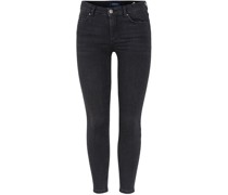 Jeans, 7/8, Skinny Fitid Rise, 5-Pocket, Waschung, für Damen