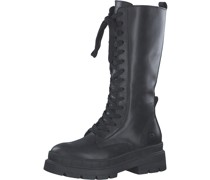 Schnürstiefel, Leder, Blockabsatz, für Damen
