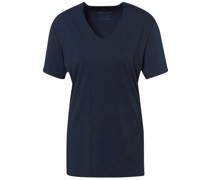 T-Shirt, V-Ausschnitt, uni, für Herren