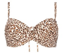 Leopard Love Bikini-Oberteil, Animal-Print, für Damen
