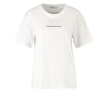 T-Shirt, Rundhals, Logo-Detail, für Damen