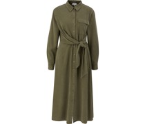 Hemdblusen-Kleid, Knotendetail, Knopfleiste, für Damen