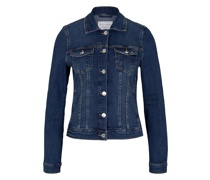 Jeansjacke, Kentkragen, Knopfeiste, für Damen