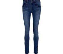 Jeans, Reißverschluss, Knopfleiste, für Damen