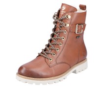 Schnürstiefeletten, Glattleder, gefüttert, für Damen