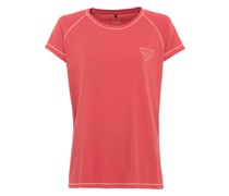 T-Shirt, UV-Schutz, Kontrastnähte, Print, für Damen