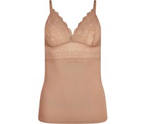 Bamboo Lace Spaghetti-Top, Spitze, uni, für Damen