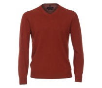 Pullover, V-Ausschnitt, Baumwolle, für Herren