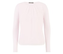 Blusenshirt, einfarbig, Raffung, Rundhals, für Damen