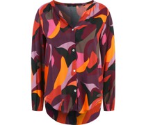 Oversize-Tunikabluse, Alloverprint, für Damen