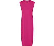Kleid, Rundhals, einfarbig, für Daen