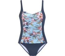 Malia Badeanzug, floral, Raffung, für Damen