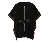 Poncho, Rundhals, für Damen