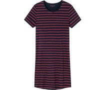 Nachthemd, kurze Ärmel, gestreift, für Damen.