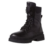 Schnürstiefeletten, Leder, Reißverschluss, für Damen