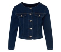 Jeansjacke, cropped, Brusttaschen, Rundhals, für Damen
