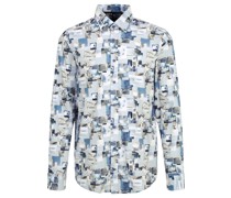 Hemd, Button-Down-Kragen, Print, für Herren