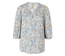 Bluse, 3/4 Ärmel, Split-Neck, für Damen