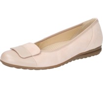 Ballerinas, Leder, dekorative Manschette, für Damen