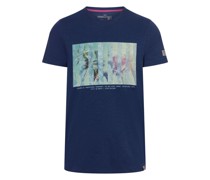 T-Shirt, Palmen-Print, für Herren