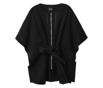 Poncho, Rundhals, für Damen