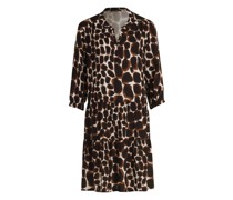 Kleid, Ärmelraffung, für Damen