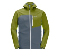 Softshelljacke, zweifarbig, Kapuze, für Herren