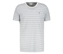T-Shirt, gestreift, Baumwoe, für Herren