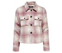 Übergangsjacke, Karo-Dessin, Blusenkragen, für Damen