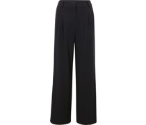 Hose, High Waist, einfarbig, für Damen