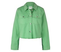 Jeansjacke, Klappkragen, uni, für Daen